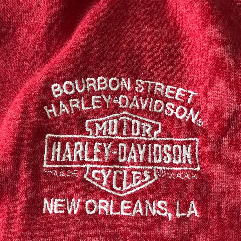 Harley Davidson Red Sweatshirt XL New Orleans - Picture 5 of 7